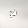 Trougaona metalna ručka - zlatna - mala, sa peskarenom završnom obradom, dimenzija 6 cm prečnik, idealna za ladice i kuhinje.
